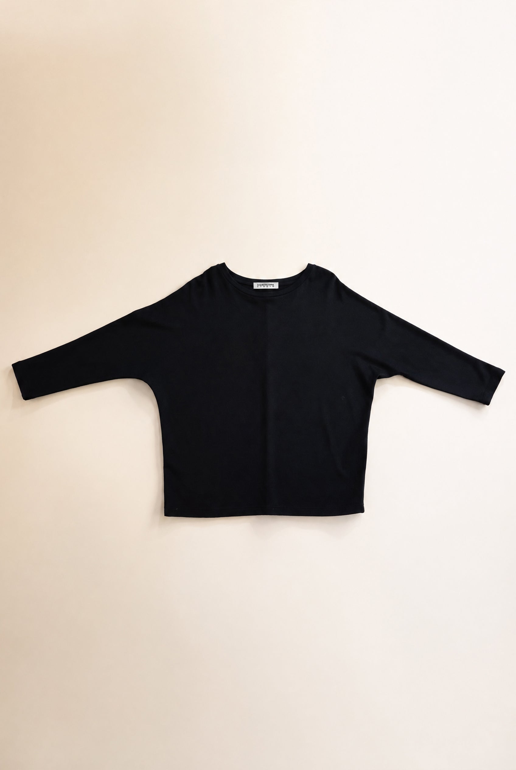 Bat Sleeve Shirt 3/4 Code 15_1 Black