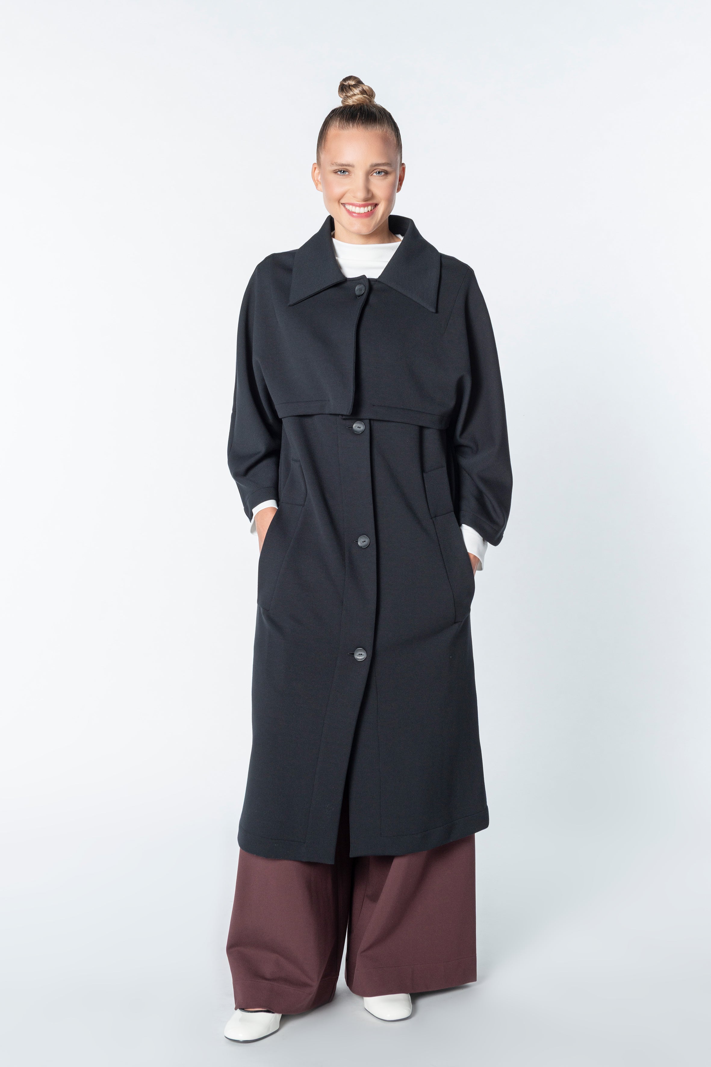 Scuba Coat Two-Piece Code 133 Black