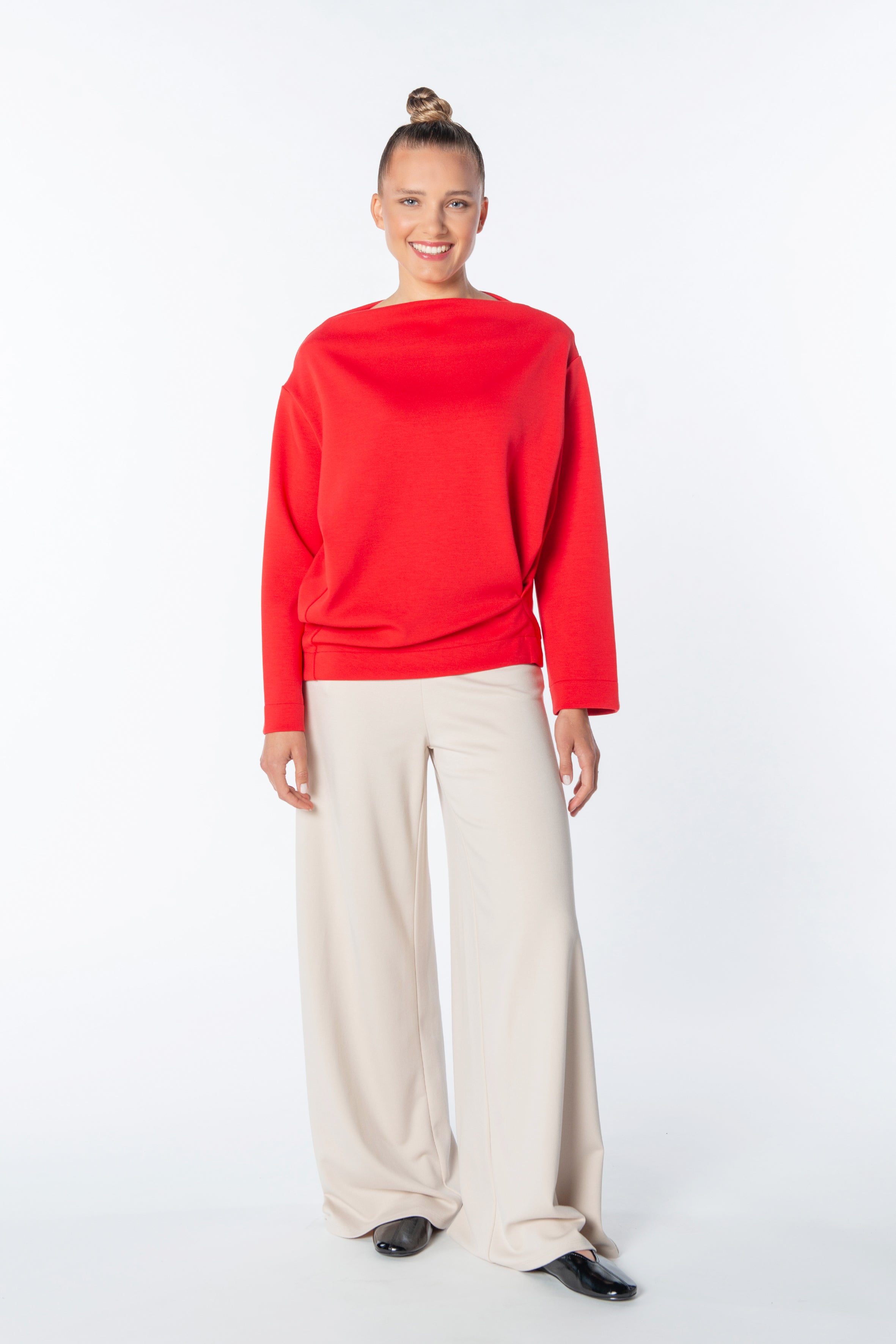 Sweat draped Code 142 True Red