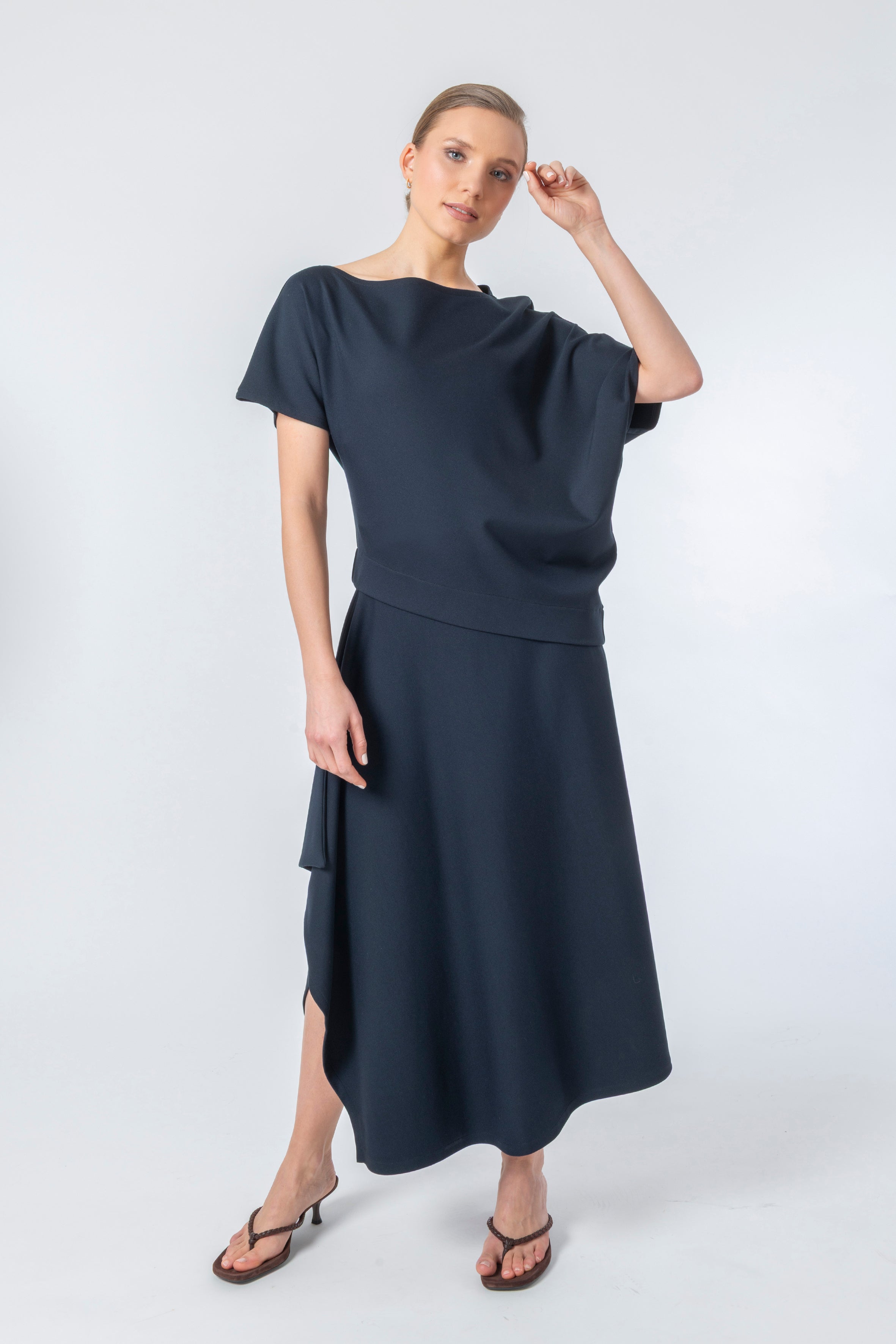 Asymetric Shirt Code 151 Navy