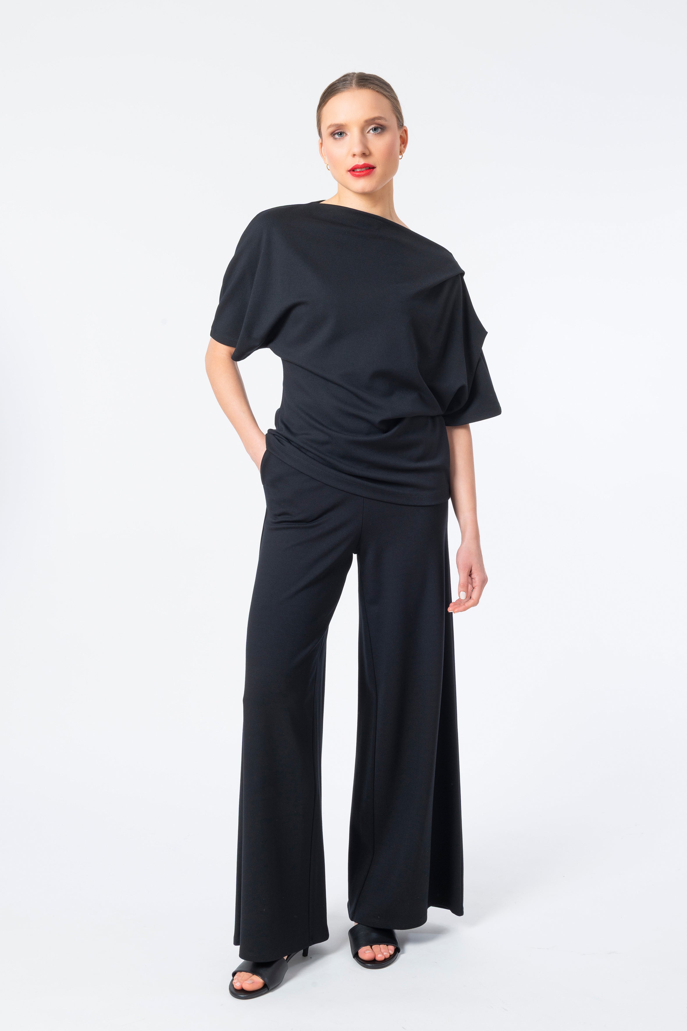 Palazzo Hose Code 72a Black
