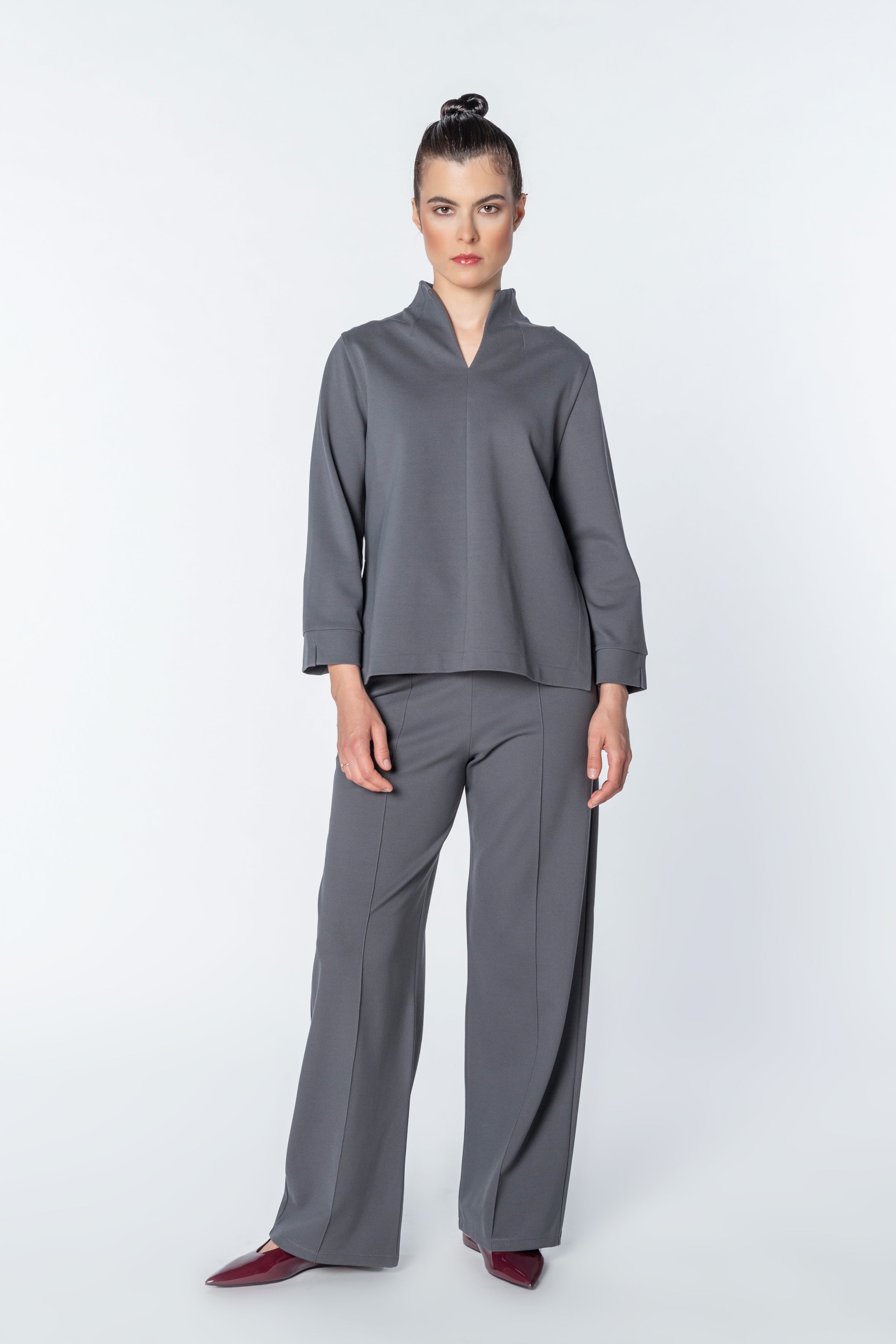Goblet collar Sweat Code 90 Shadow
