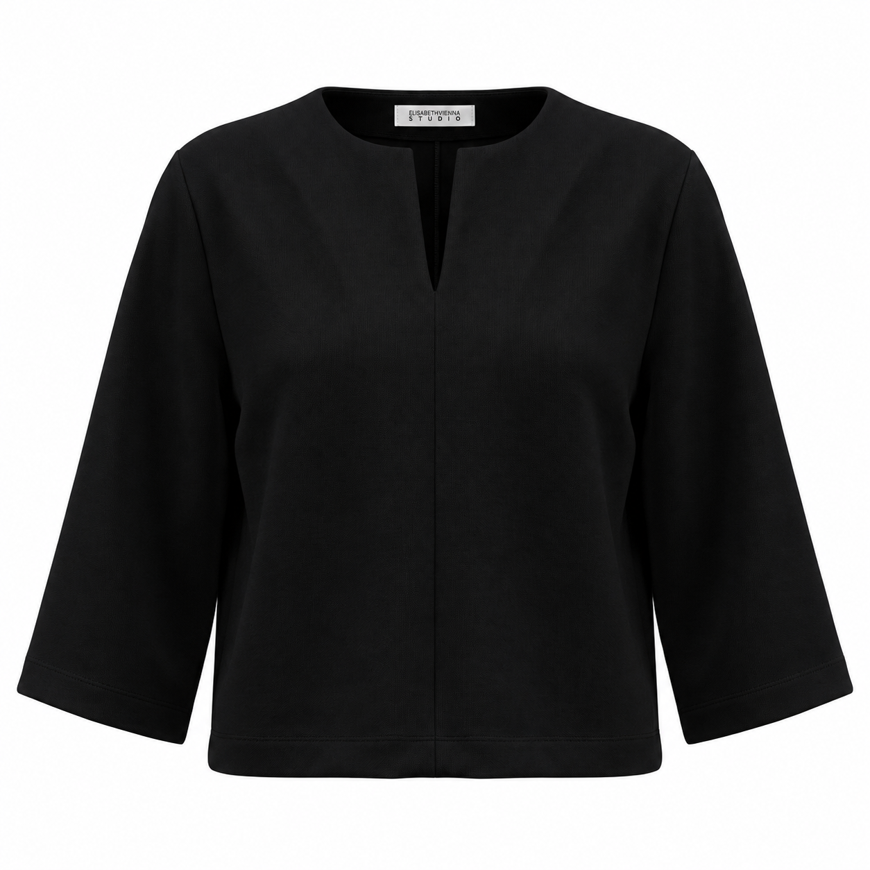 Boxy Sweat Black Code 134