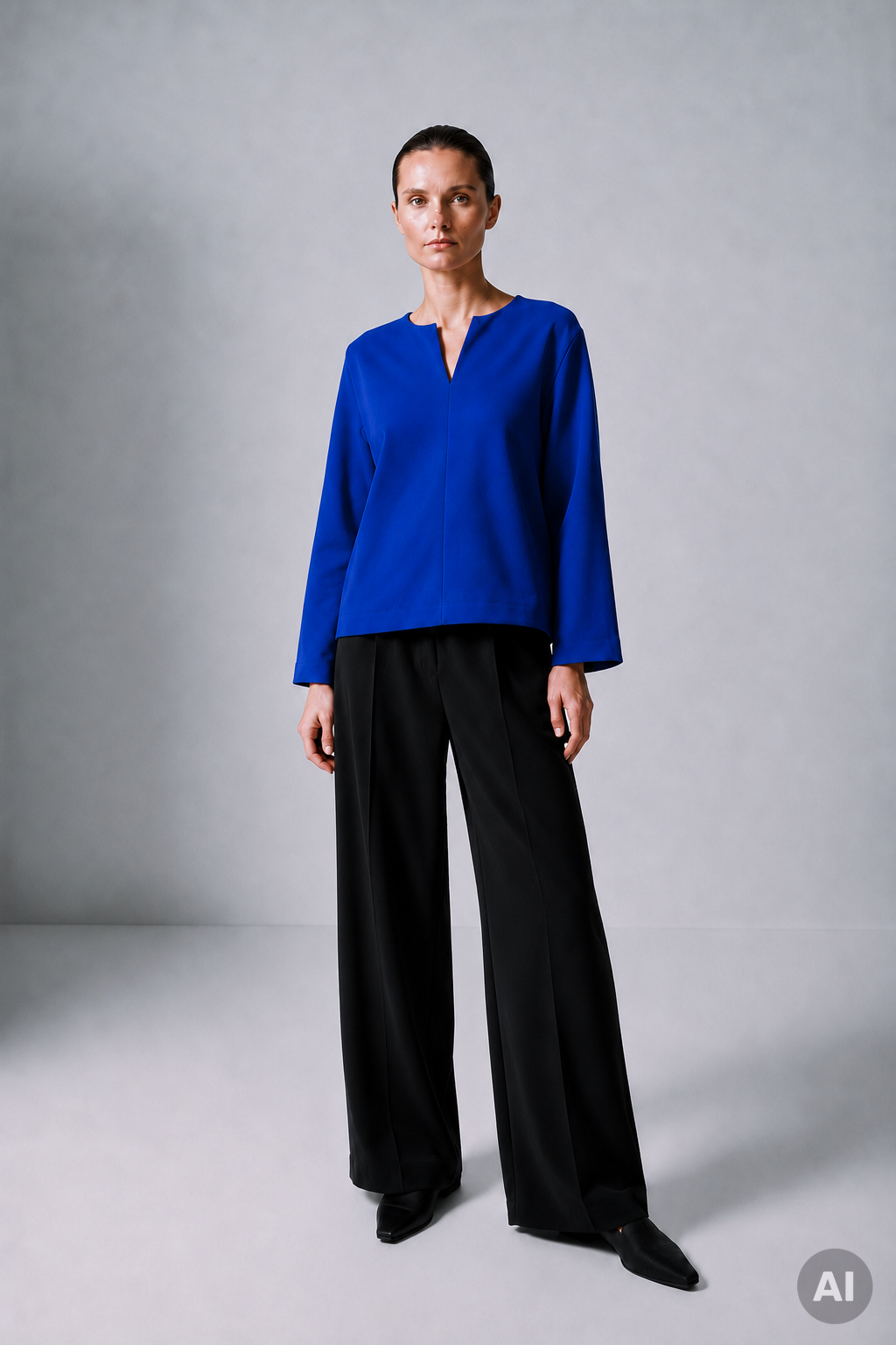 Boxy Sweat Code 134 Ink Blue