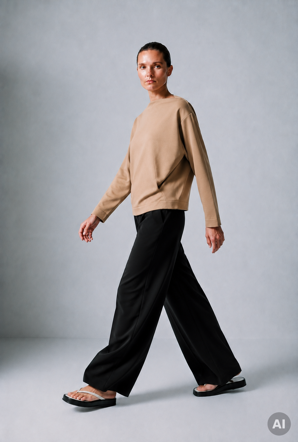 Sweat draped Code 142 Camel