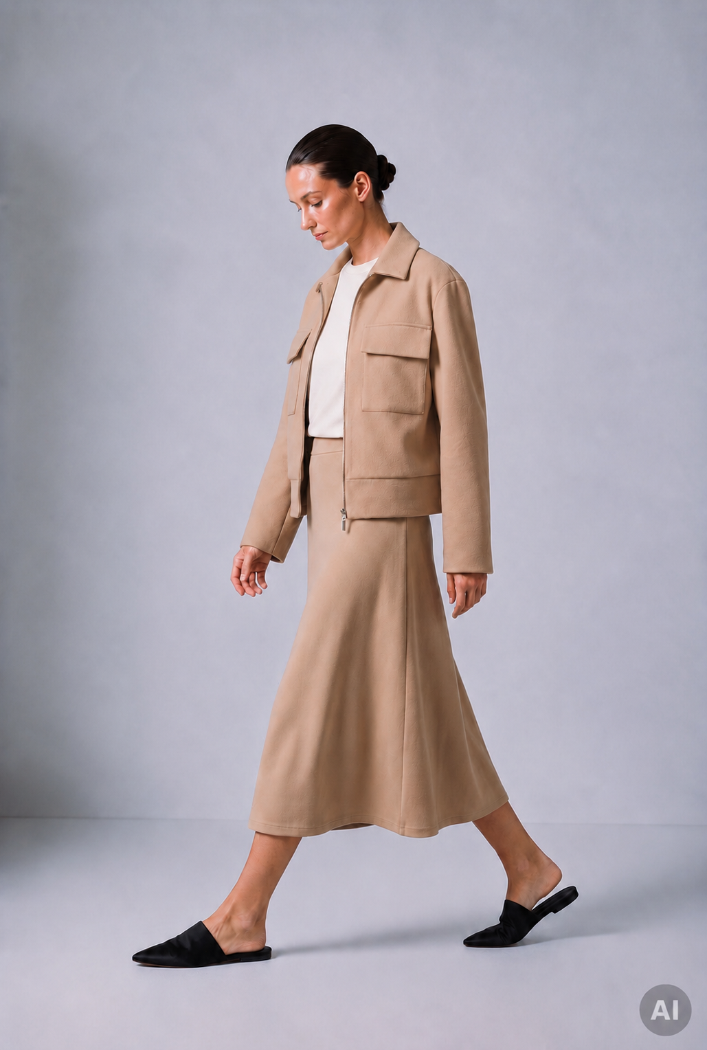 Jersey Jacke Code 169 Camel