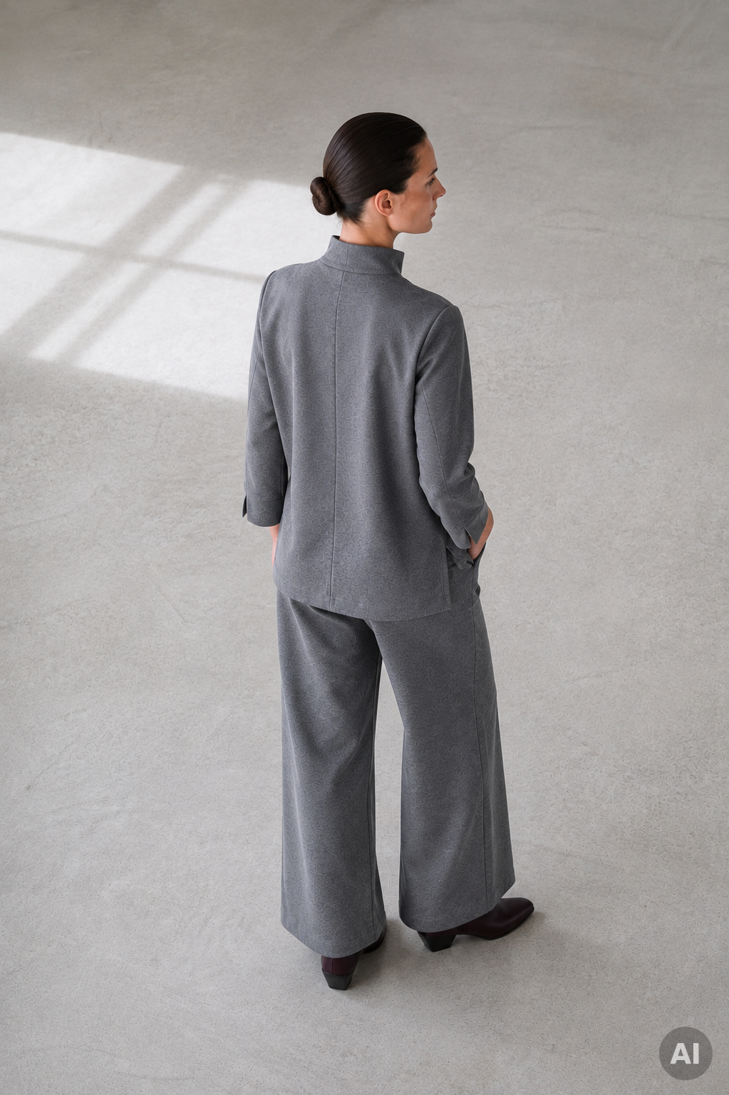 Kelchkragen Sweat Code 90 Grey mel.