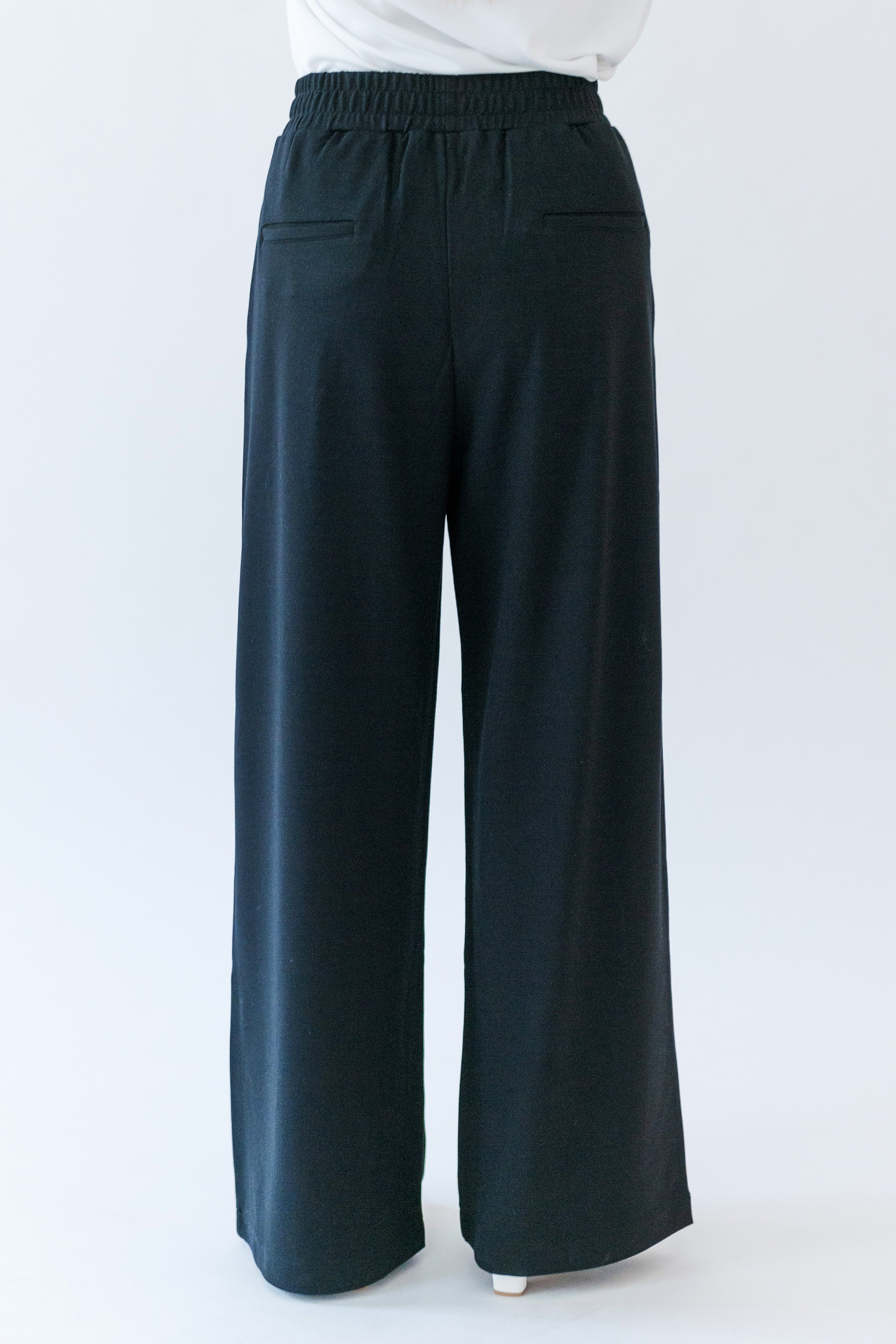 Pants Baggy inverted Pleat Code 129 BLACK