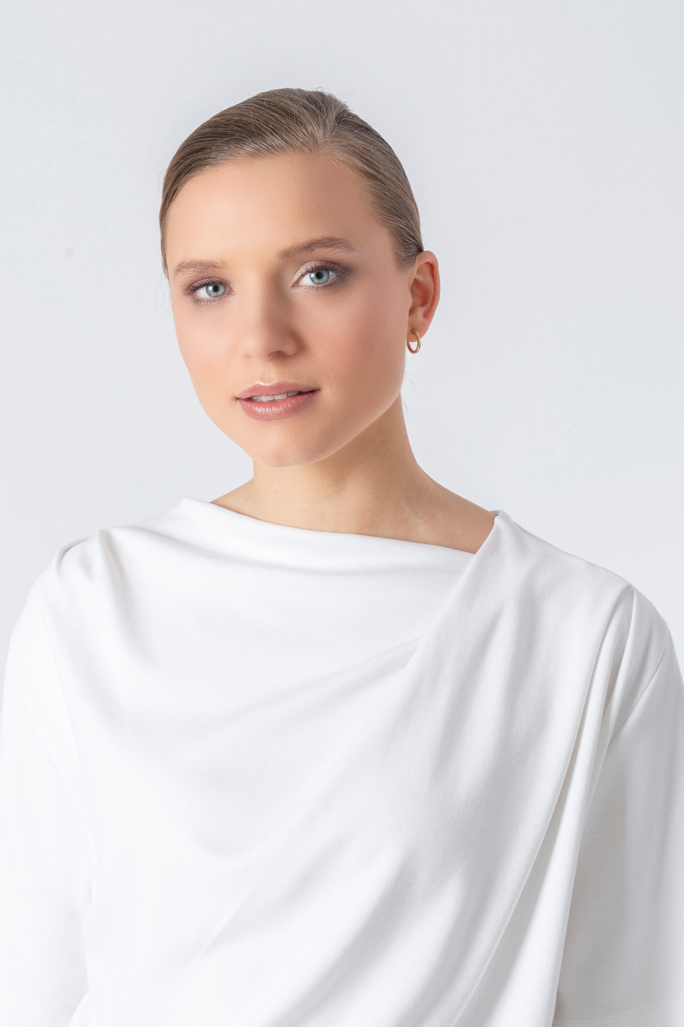 Shirt Code 003 drape Detail - Off White