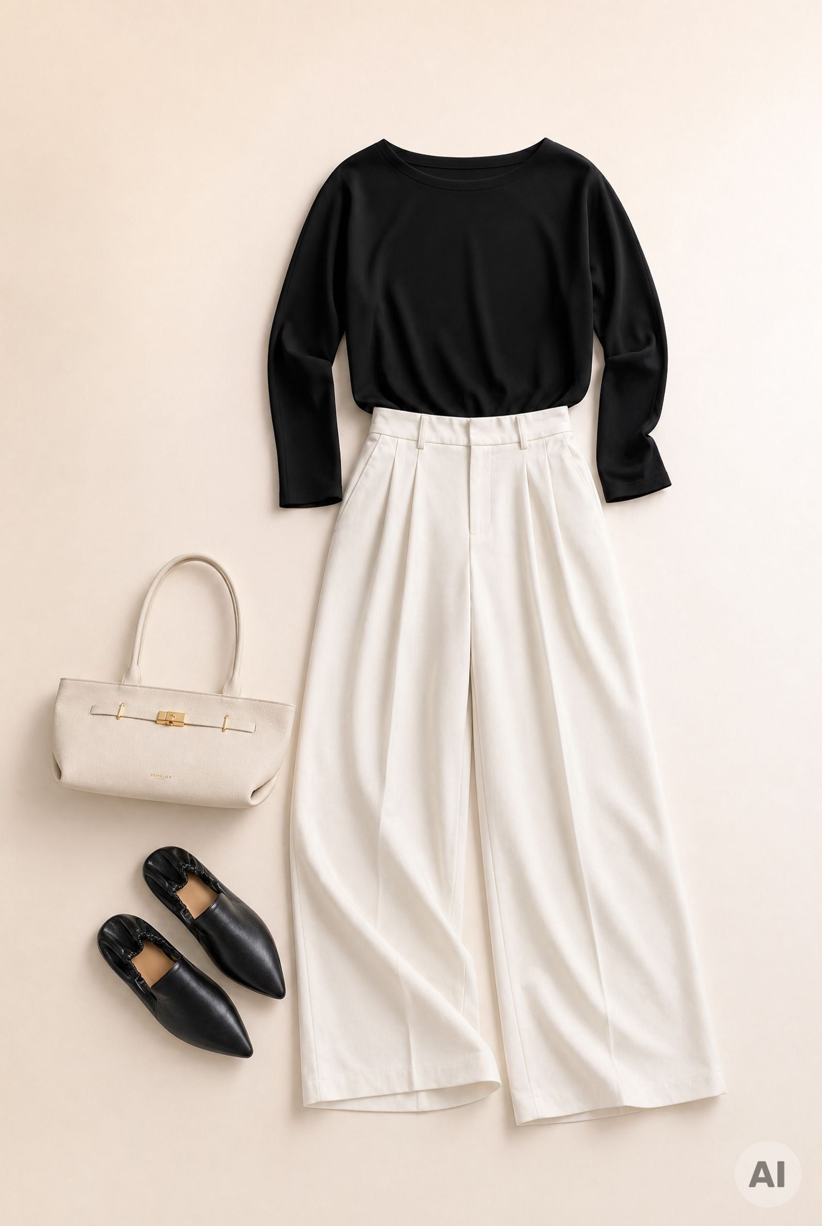 Bat Sleeve Shirt 3/4 Code 15_1 Black