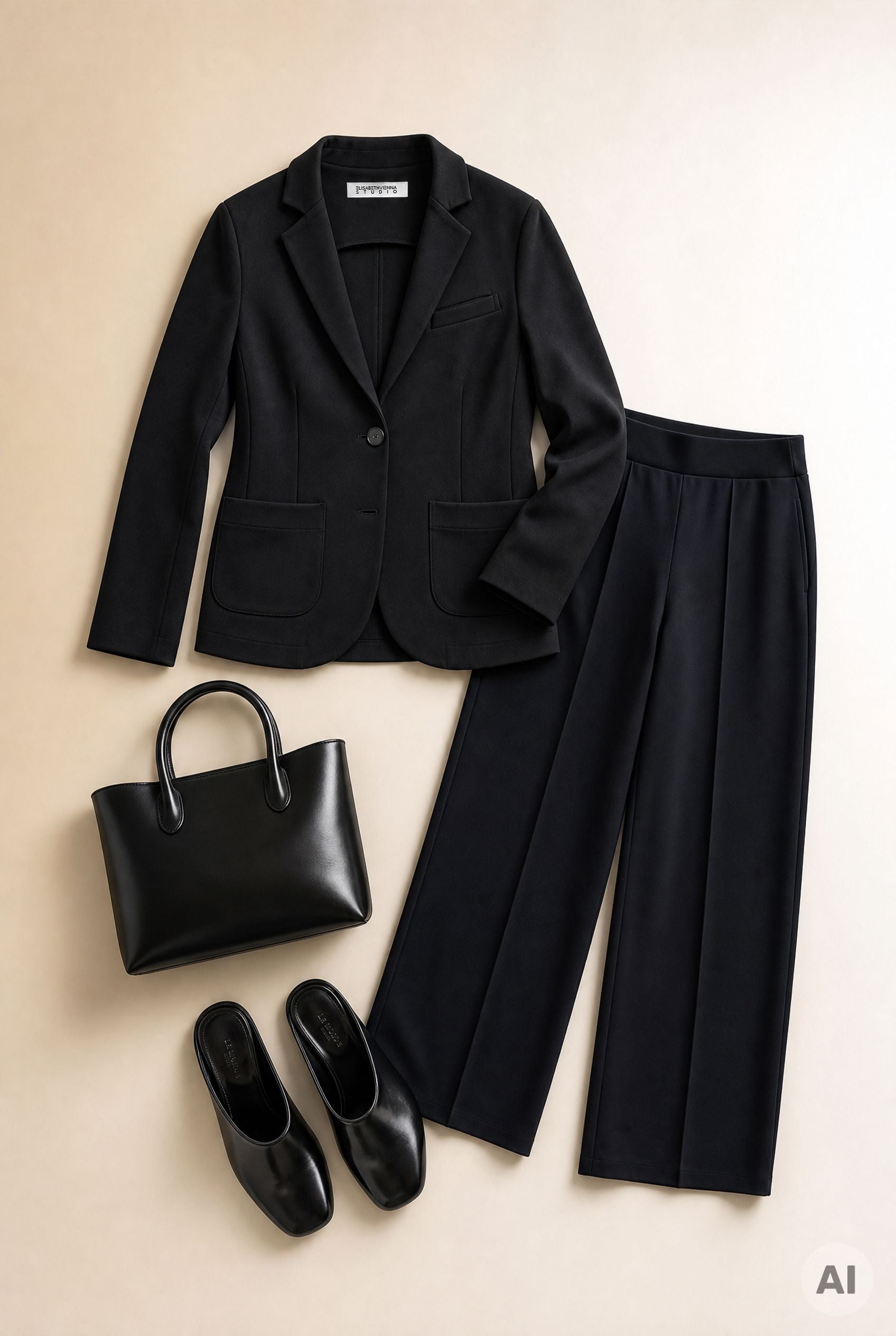 Taillierter Blazer Code 86 Black