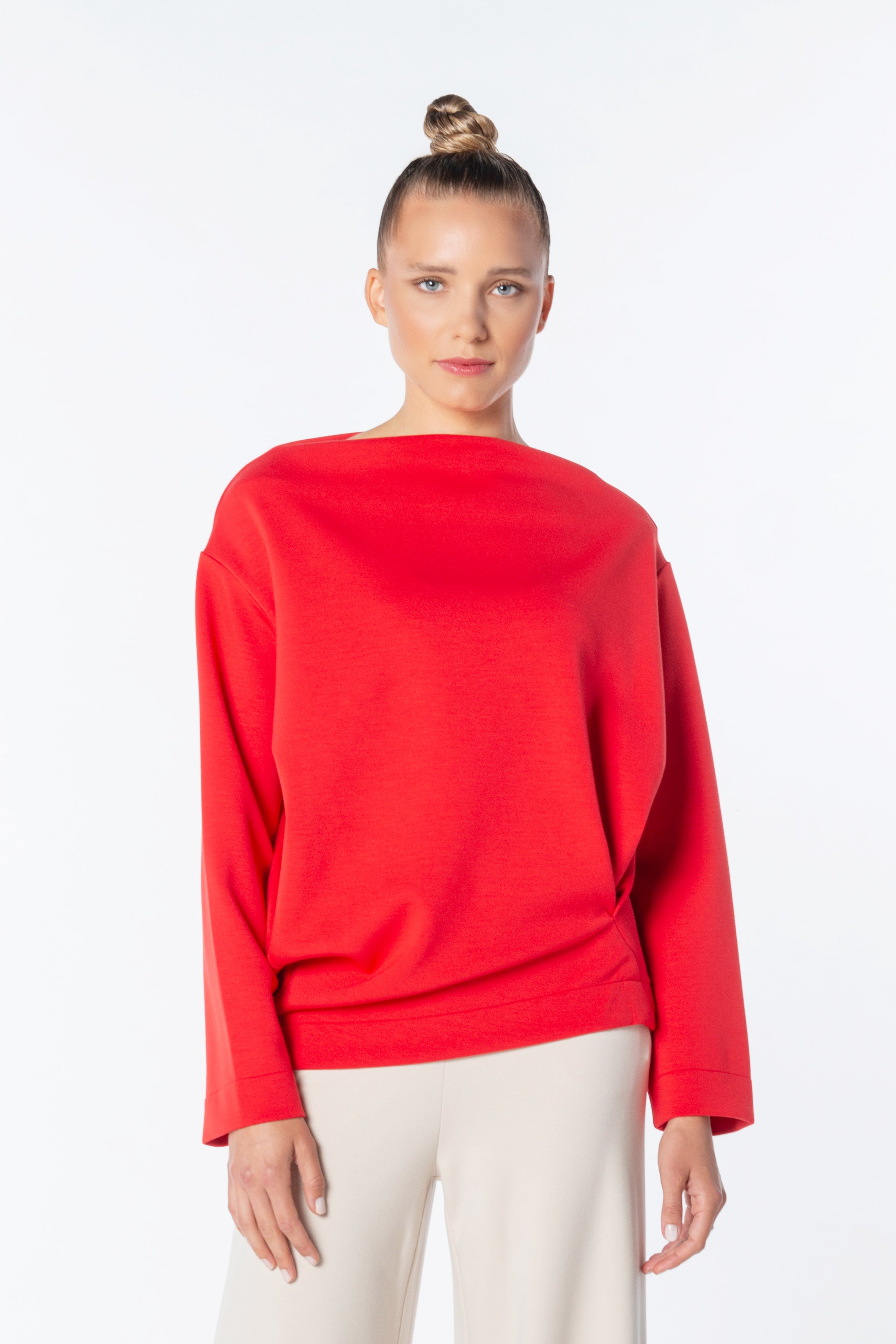 Sweat draped Code 142 True Red