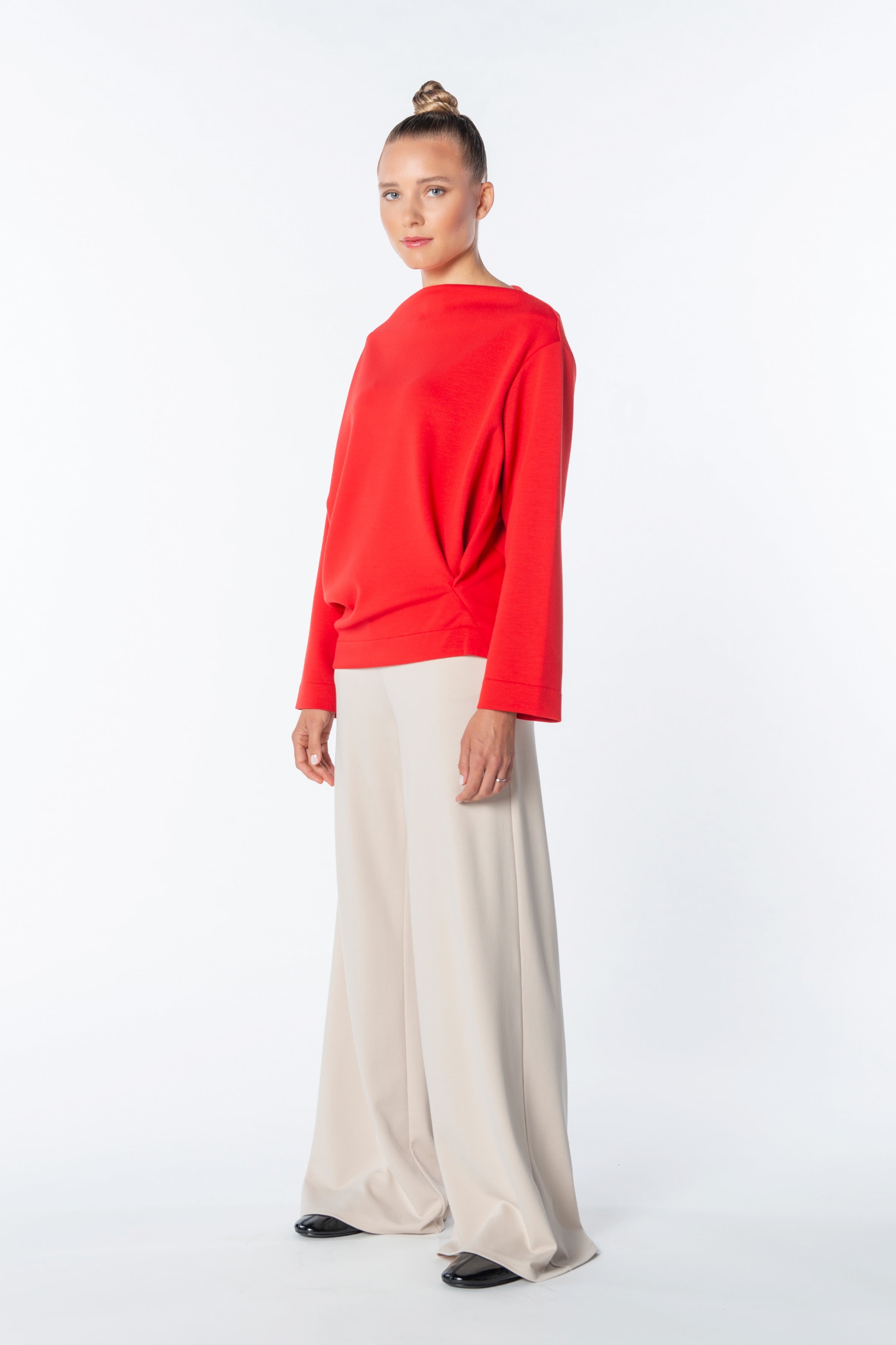 Sweat draped Code 142 True Red