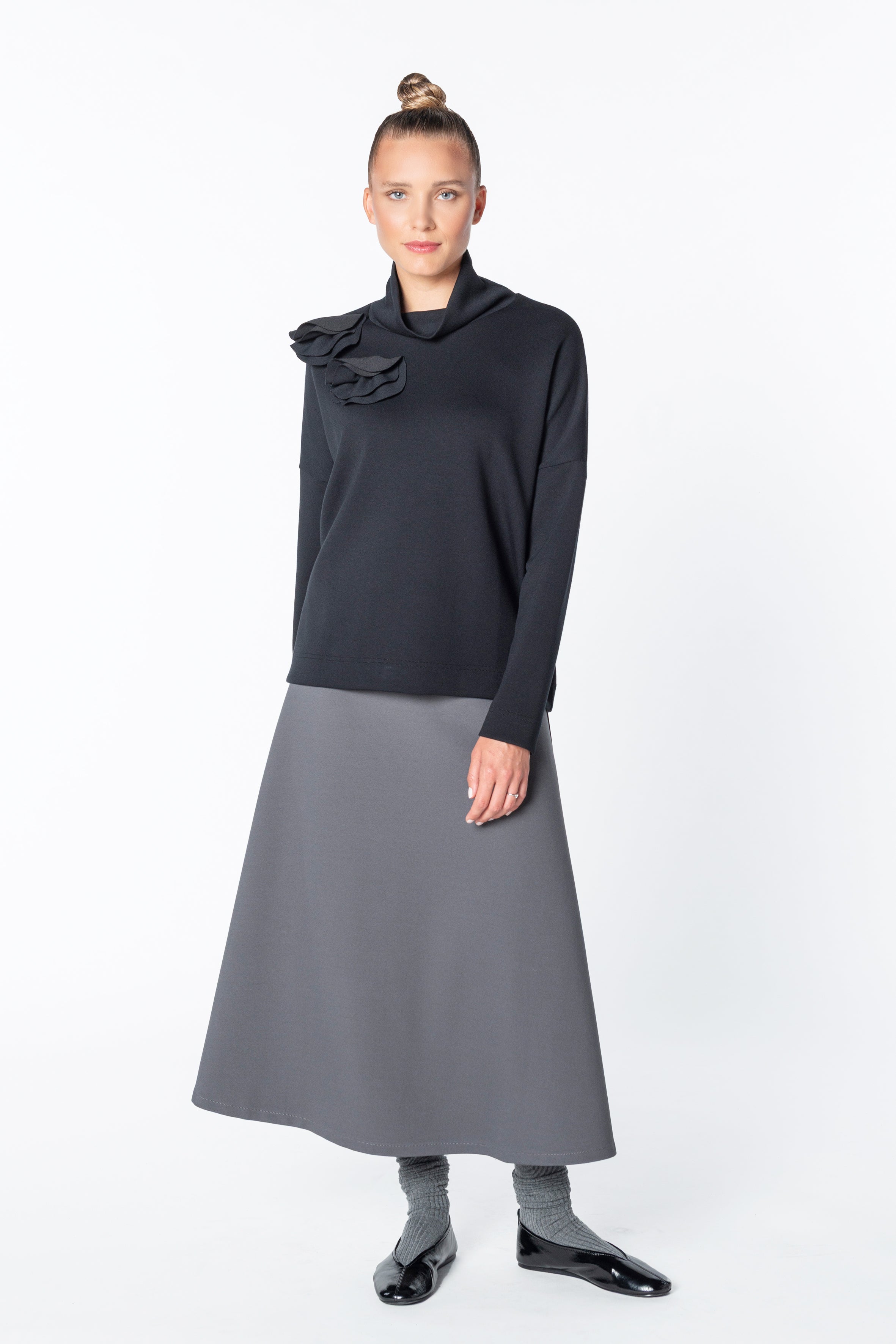 Bat Sleeve Shirt 3/4 Code 15_1 Navy