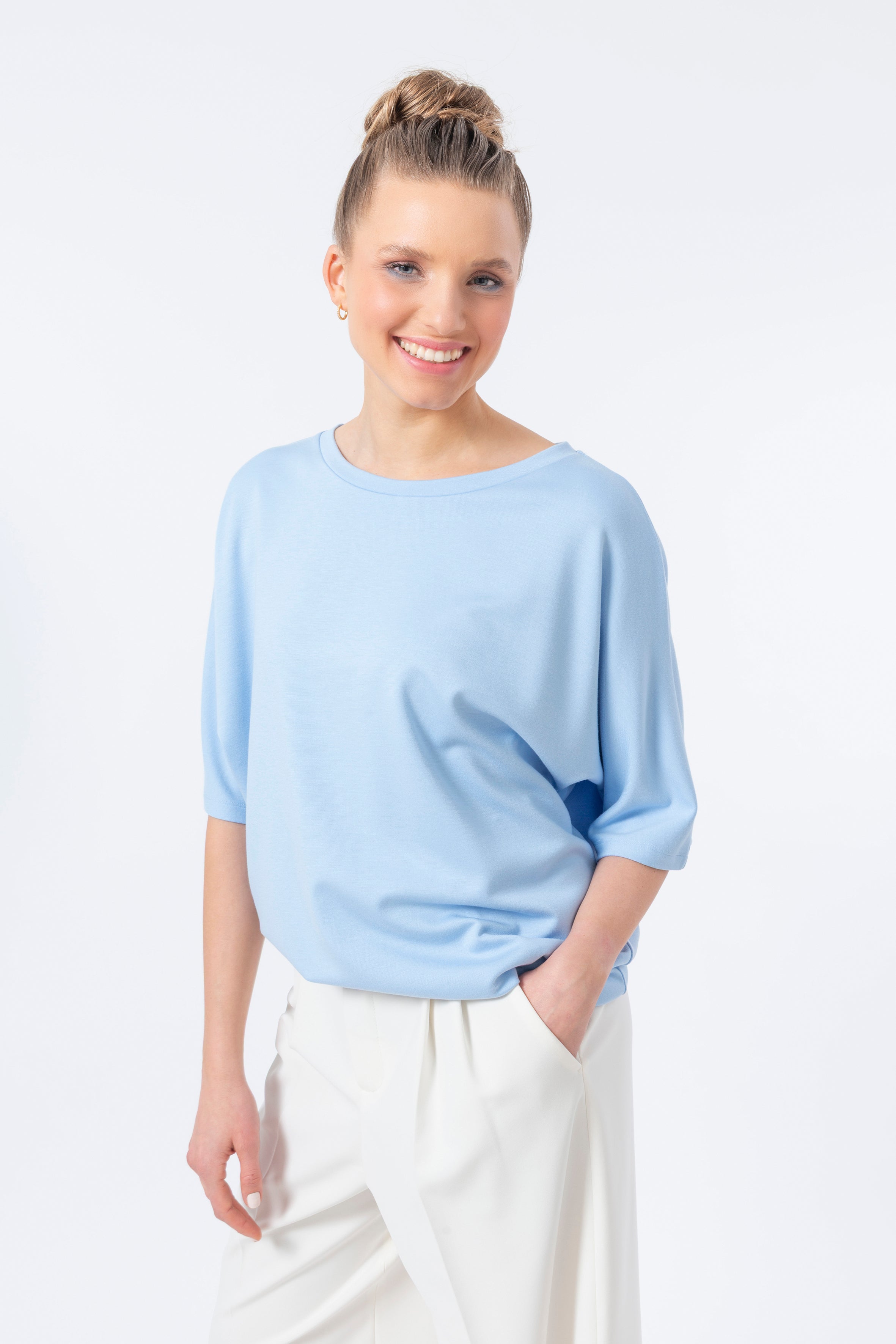 Shirt Code 46a Batsleeve Sky Blue