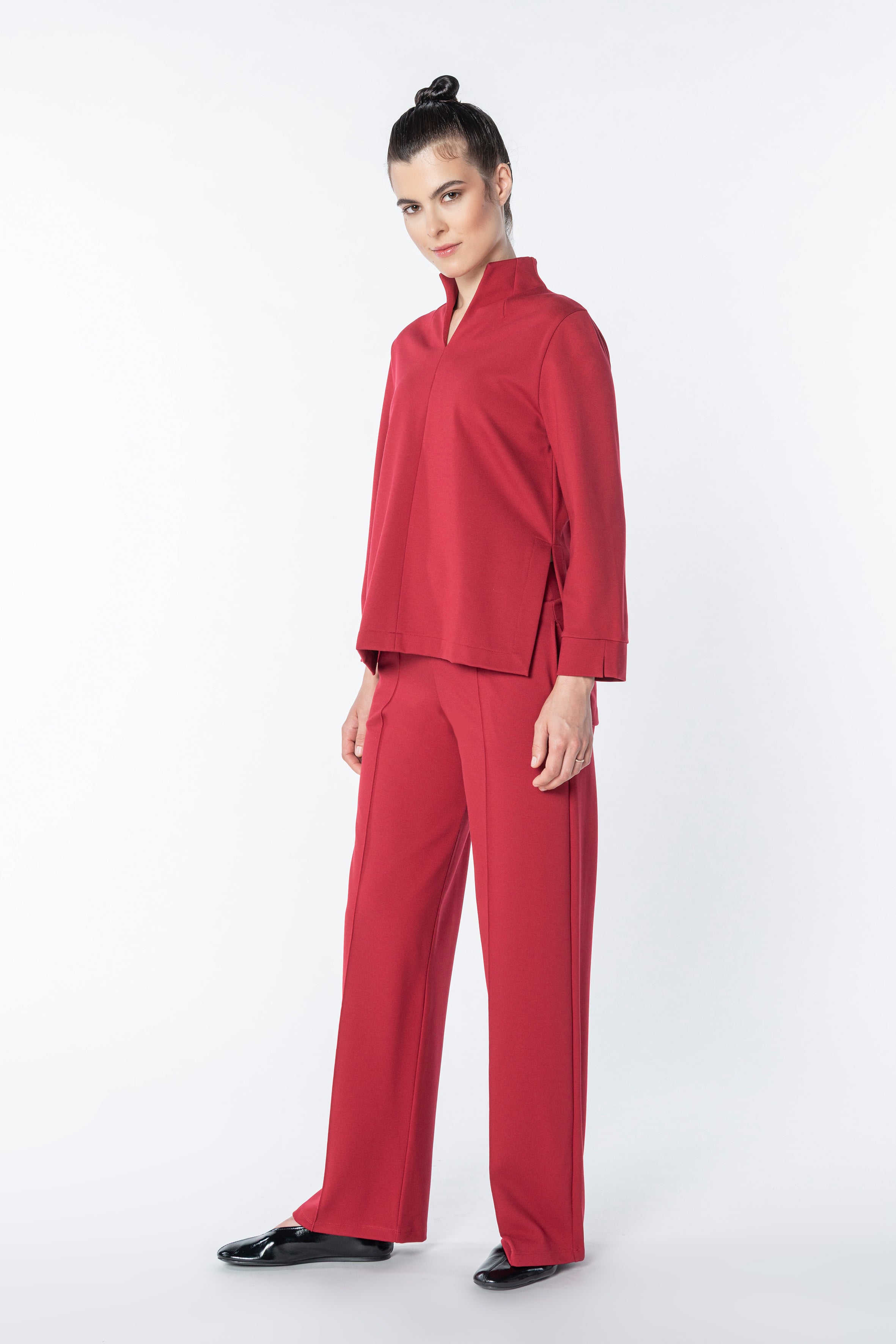 Kelchkragen Sweat Code 90 scarlett