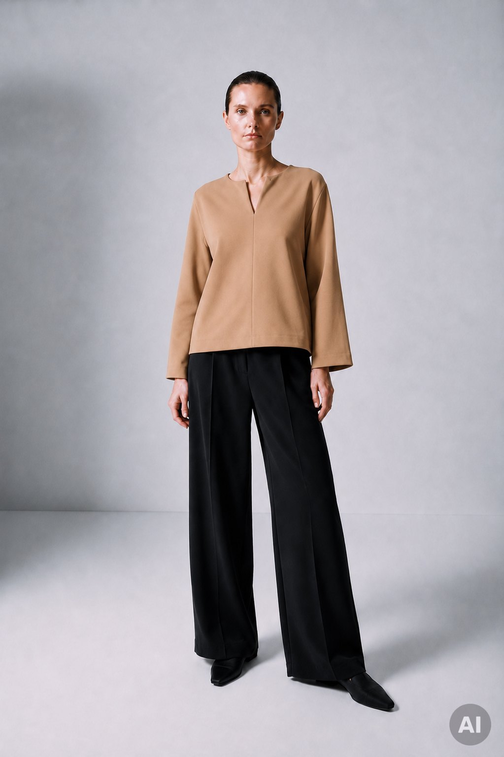Boxy Sweat  Code 134 Camel