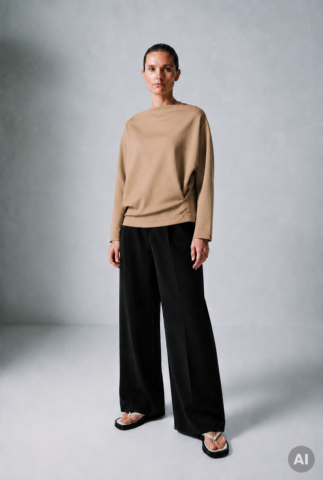 Sweat draped Code 142 Camel