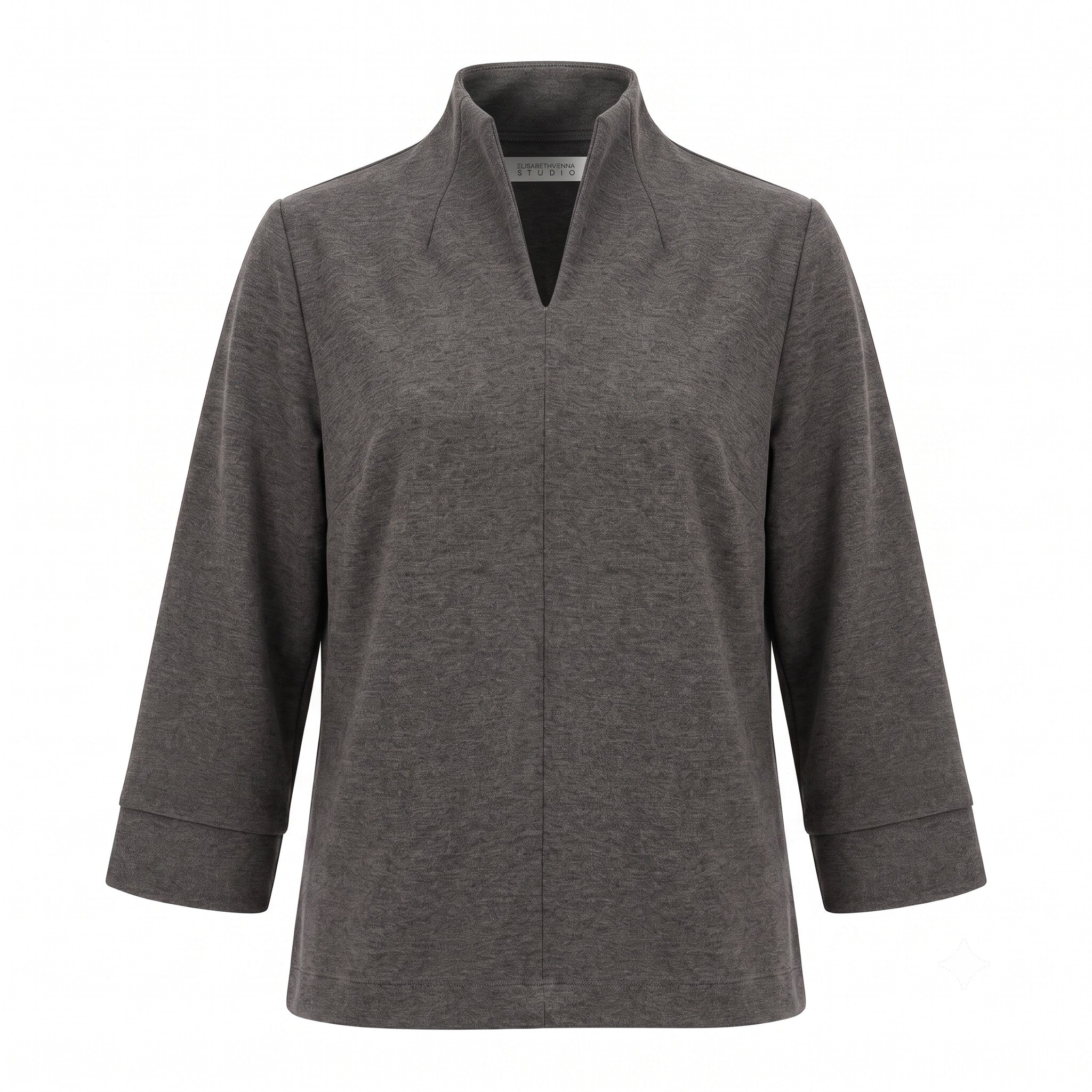 Kelchkragen Sweat Code 90 Grey mel.